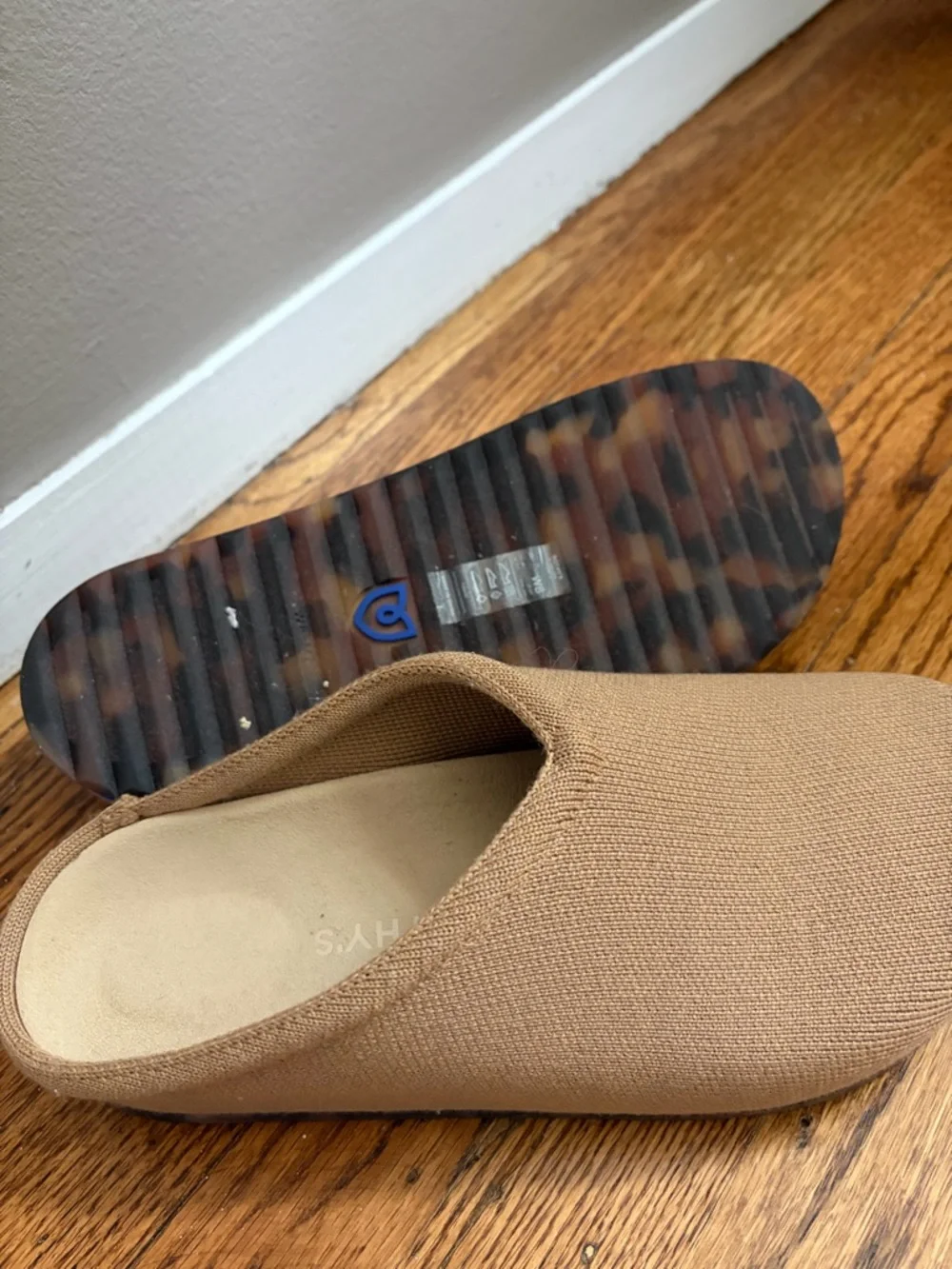 Rothy's The Casual Clog in Tan Knit - Picture 5 of 5